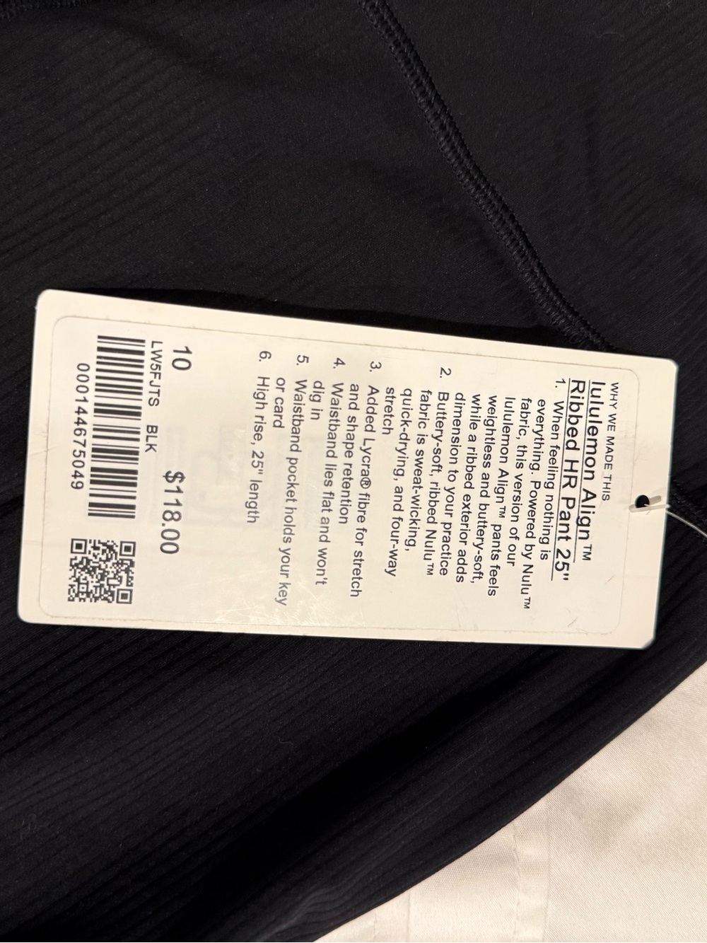 Lululemon ribbed leggings